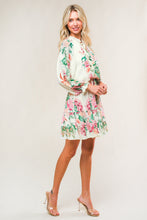 Load image into Gallery viewer, HAPPIEST HERE WOVEN MINI DRESS