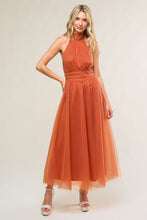 Load image into Gallery viewer, EVERY NOW AND THEN MESH MIDI DRESS