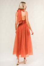Load image into Gallery viewer, EVERY NOW AND THEN MESH MIDI DRESS