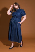 Load image into Gallery viewer, GET THE LOOK DENIM MIDI DRESS