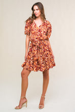 Load image into Gallery viewer, FLORA HARMONY WOVEN MINI DRESS