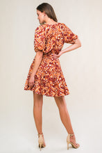 Load image into Gallery viewer, FLORA HARMONY WOVEN MINI DRESS
