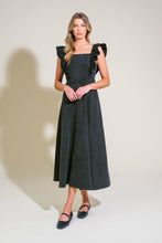 Load image into Gallery viewer, TIMELESS CHARM DENIM MIDI DRESS