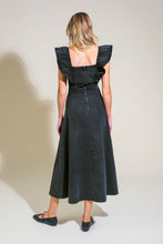 Load image into Gallery viewer, TIMELESS CHARM DENIM MIDI DRESS