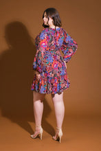 Load image into Gallery viewer, FLORAL BLISS WOVEN MINI DRESS