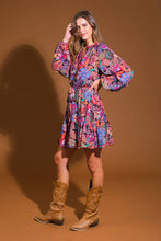 Load image into Gallery viewer, FLORAL BLISS WOVEN MINI DRESS