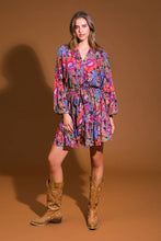 Load image into Gallery viewer, FLORAL BLISS WOVEN MINI DRESS
