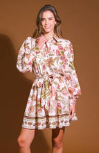 Load image into Gallery viewer, DESERT DAWN WOVEN MINI DRESS