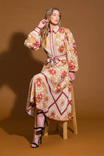 Load image into Gallery viewer, LOVE ESPRESSO WOVEN MIDI DRESS