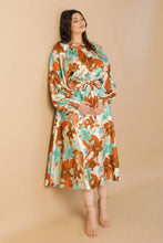 Load image into Gallery viewer, MYSTIC TWILIGHT WOVEN MIDI DRESS