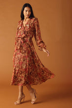 Load image into Gallery viewer, DISTANT SUN WOVEN MIDI DRESS