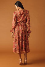 Load image into Gallery viewer, DISTANT SUN WOVEN MIDI DRESS