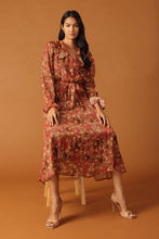 Load image into Gallery viewer, DISTANT SUN WOVEN MIDI DRESS