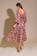 Load image into Gallery viewer, KEEPPING TABS WOVEN MIDI DRESS