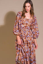 Load image into Gallery viewer, KEEPPING TABS WOVEN MIDI DRESS