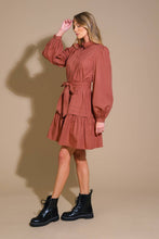 Load image into Gallery viewer, AESTHETIC POSE WOVEN MINI DRESS