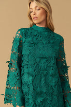 Load image into Gallery viewer, IN THE FLOW WOVEN LACE MINI DRESS