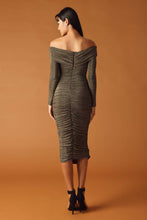 Load image into Gallery viewer, MYSTIC MIRAGE METALLIC MIDI DRESS