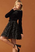 Load image into Gallery viewer, CAFÉ CONVERSATION WOVEN MINI DRESS