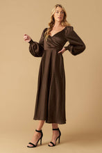 Load image into Gallery viewer, ROMANTIC LOVER EMBELLISHED WOVEN MIDI DRESS