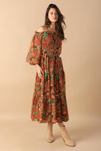 Load image into Gallery viewer, COMING AROUND WOVEN MIDI DRESS