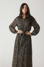 Load image into Gallery viewer, MOSSY MEADOW WOVEN MIDI DRESS