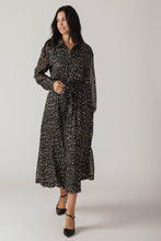 Load image into Gallery viewer, MOSSY MEADOW WOVEN MIDI DRESS