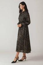 Load image into Gallery viewer, MOSSY MEADOW WOVEN MIDI DRESS
