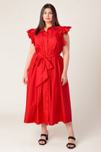 Load image into Gallery viewer, GLIMPSE IN TIME WOVEN MIDI DRESS
