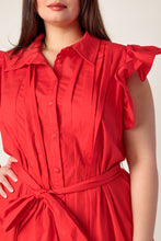Load image into Gallery viewer, GLIMPSE IN TIME WOVEN MIDI DRESS