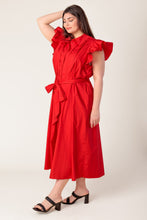 Load image into Gallery viewer, GLIMPSE IN TIME WOVEN MIDI DRESS