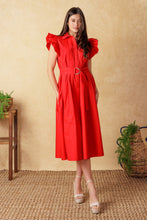 Load image into Gallery viewer, GLIMPSE IN TIME WOVEN MIDI DRESS