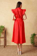 Load image into Gallery viewer, GLIMPSE IN TIME WOVEN MIDI DRESS