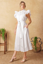 Load image into Gallery viewer, GLIMPSE IN TIME WOVEN MIDI DRESS