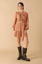 Load image into Gallery viewer, WANDERING MIND WOVEN MINI DRESS
