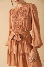 Load image into Gallery viewer, WANDERING MIND WOVEN MINI DRESS