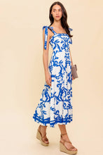 Load image into Gallery viewer, ADAIR PASSPORT TO THE SUN WOVEN MIDI DRESS
