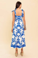 Load image into Gallery viewer, ADAIR PASSPORT TO THE SUN WOVEN MIDI DRESS