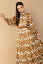 Load image into Gallery viewer, CELESTIAL CASCADE WOVEN MAXI DRESS