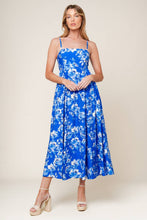 Load image into Gallery viewer, ELEGANT EDGE BLUE WOVEN MIDI DRESS