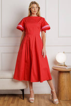 Load image into Gallery viewer, A CRAZY IDEA WOVEN MIDI DRESS