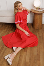 Load image into Gallery viewer, A CRAZY IDEA WOVEN MIDI DRESS
