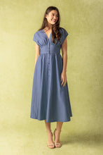 Load image into Gallery viewer, BRIGHT MORNINGS WOVEN MIDI DRESS