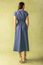 Load image into Gallery viewer, BRIGHT MORNINGS WOVEN MIDI DRESS