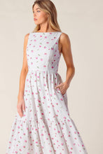 Load image into Gallery viewer, THENA GARDEN PARTY WOVEN EYELET MIDI DRESS