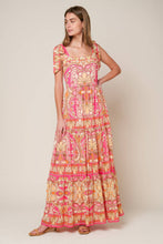Load image into Gallery viewer, IMPRESSIVE FLIRT BLUE WOVEN MAXI DRESS