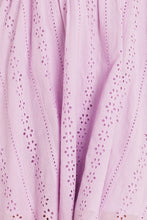 Load image into Gallery viewer, MIDNIGHT MIRAGE GOWN WOVEN EYELET MINI DRESS