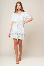Load image into Gallery viewer, SKYWARD BLUE WOVEN MINI DRESS