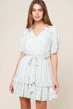 Load image into Gallery viewer, SKYWARD BLUE WOVEN MINI DRESS