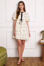 Load image into Gallery viewer, A DAY AT THE VINEYARD WOVEN MINI BADYDOLL DRESS